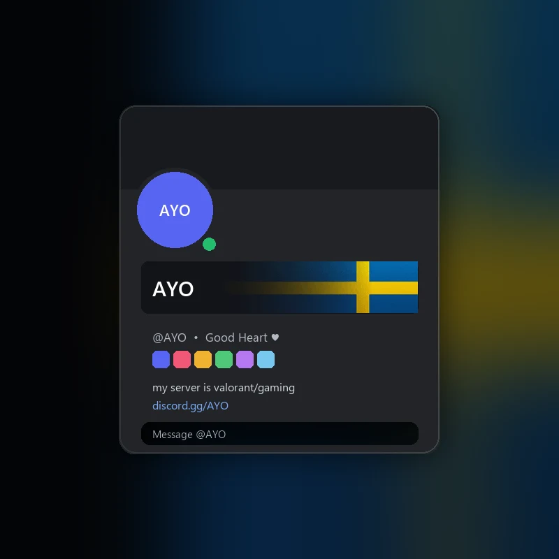 Discord Sweden Nameplate 🎁 | Gift Link | Instant