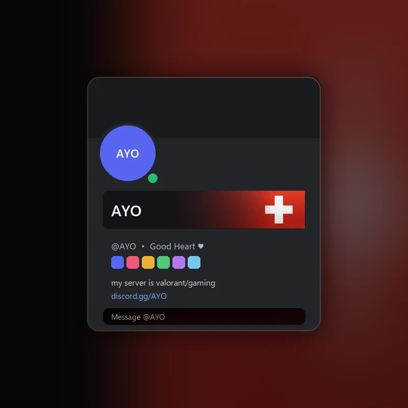 Discord Switzerland Nameplate 🎁 | Gift Link | Instant