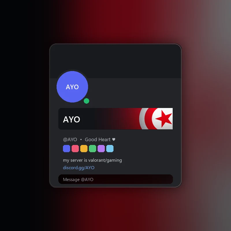 Discord Tunisia Nameplate 🎁 | Gift Link | Instant