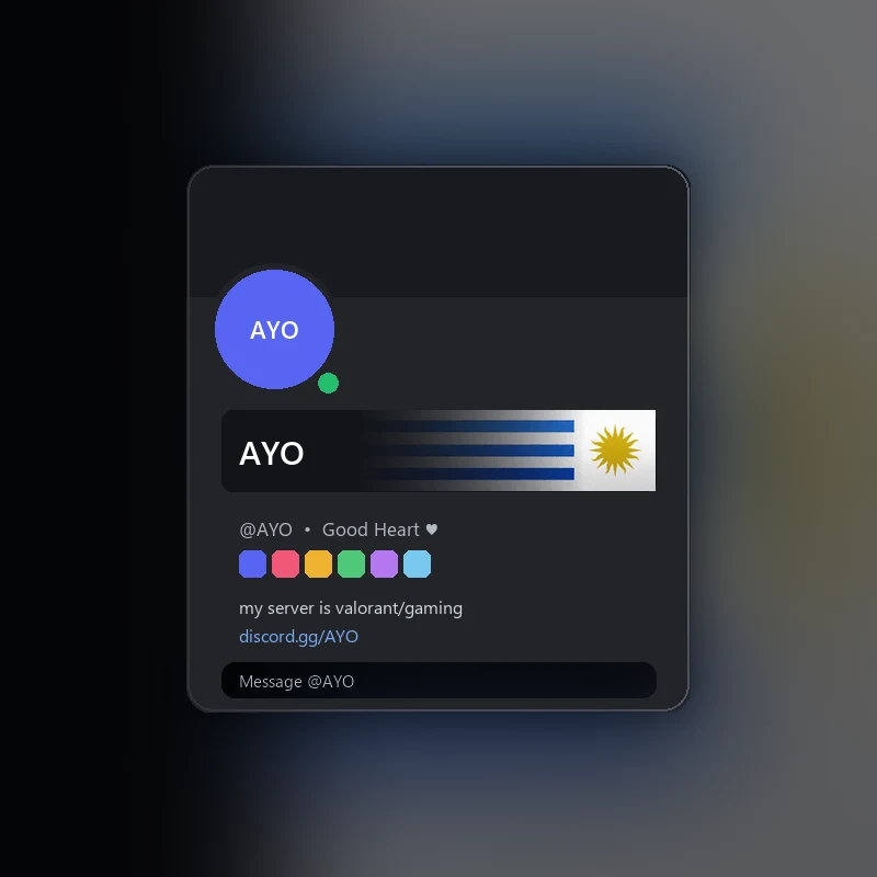 Discord Uruguay Nameplate 🎁 | Gift Link | Instant