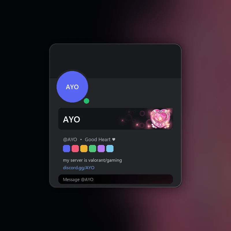Discord Heart's Reflection Nameplate 🎁 | Gift Link | Instant