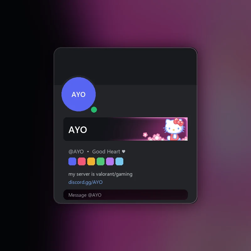Discord Hello Kitty Nameplate 🎁 | Gift Link | Instant