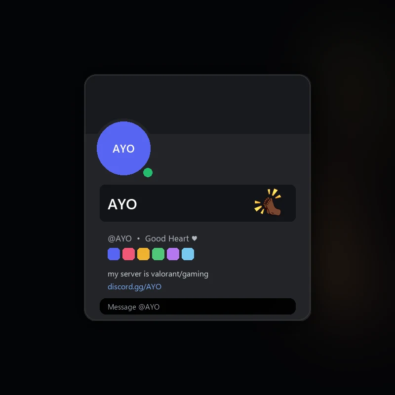 Discord Clappy Feet (Dark) Nameplate 🎁 | Gift Link | Instant