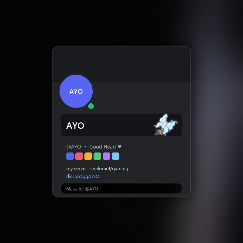 Discord Butterfly Burst Nameplate 🎁 | Gift Link | Instant