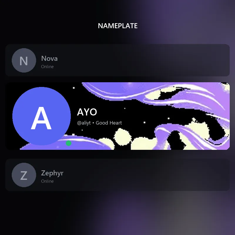 Discord Aquarius Nameplate 🎁 | Gift Link | Instant