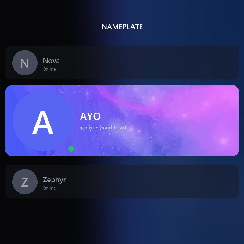 Discord Cosmic Twilight Flow (Amethyst) Nameplate 🎁 | Gift Link | Instant