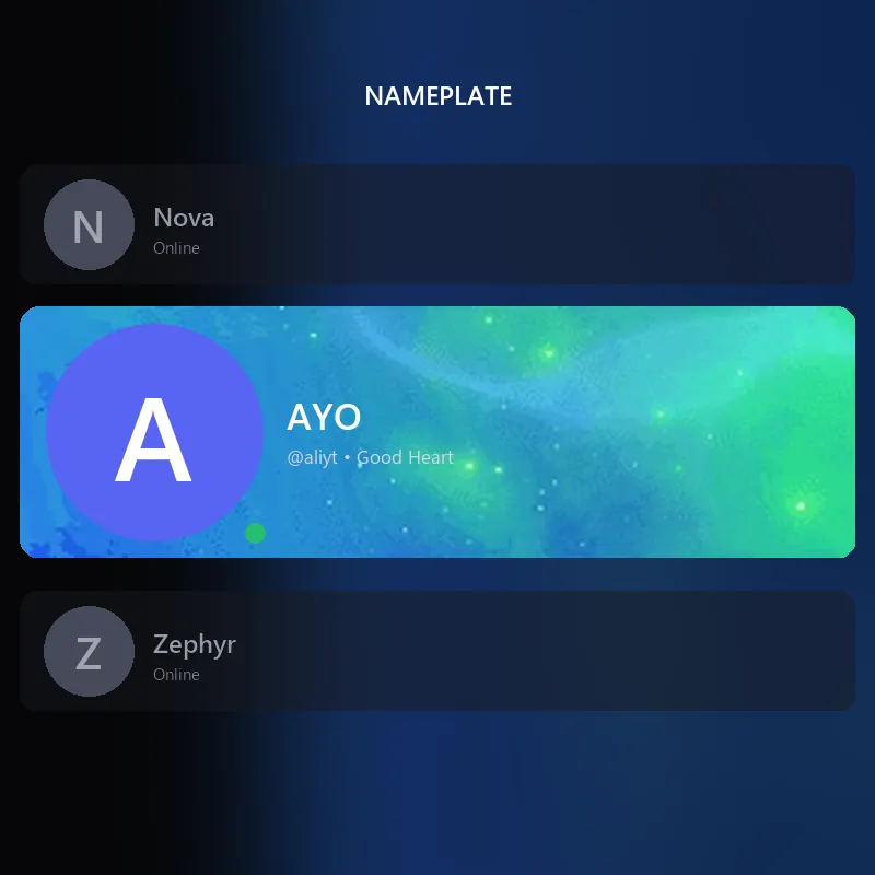 Discord Cosmic Twilight Flow (Beryl) Nameplate 🎁 | Gift Link | Instant