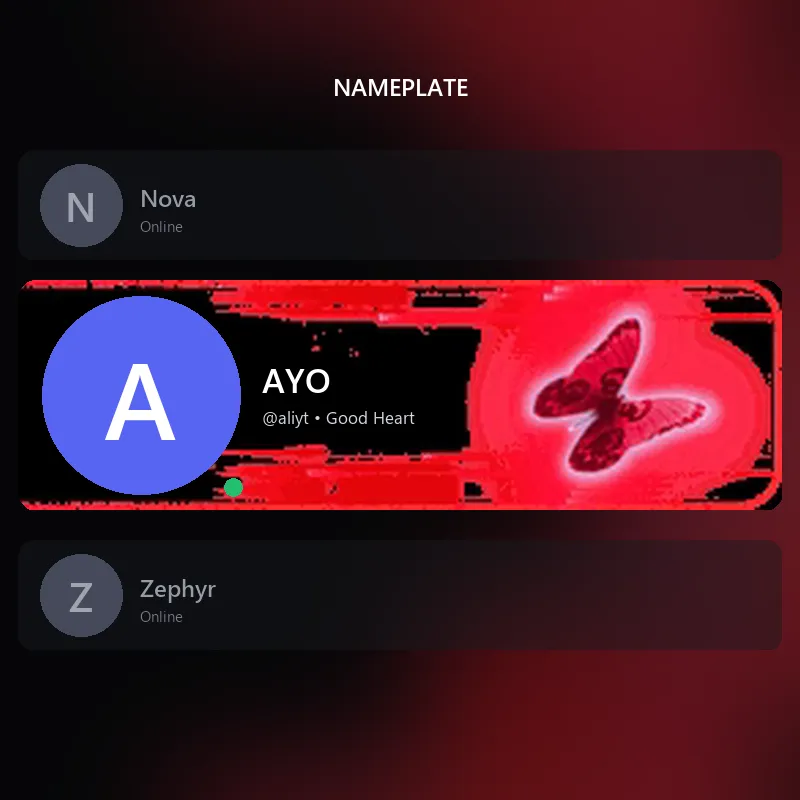 Discord Fluttering Static Nameplate 🎁 | Gift Link | Instant