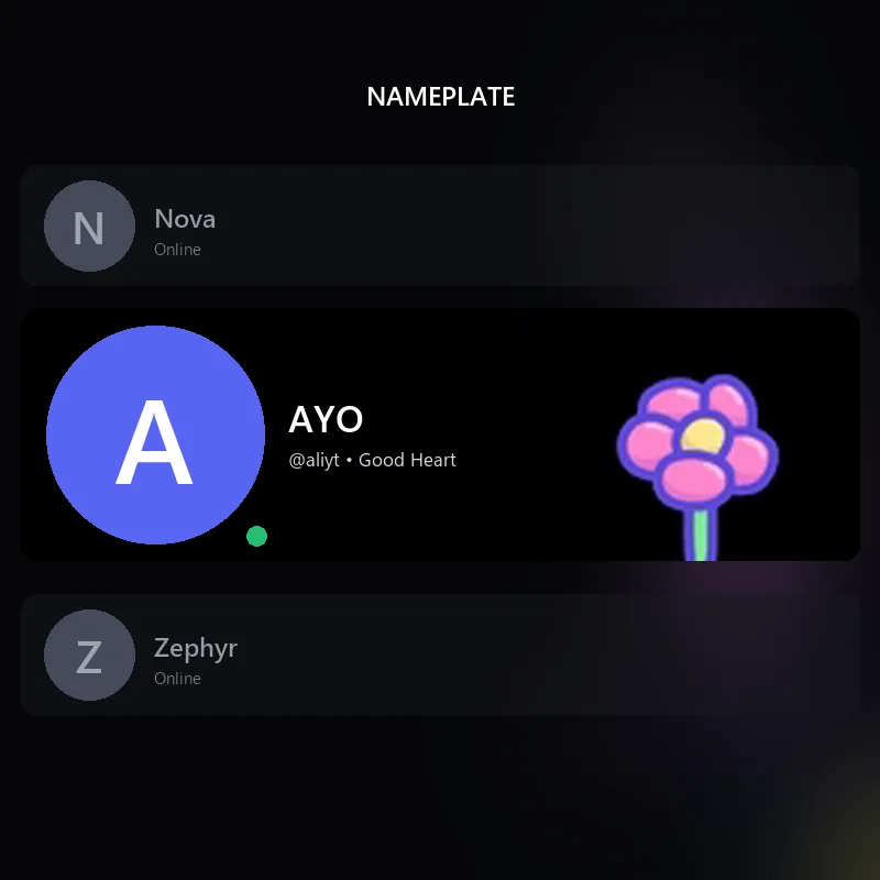 Discord Bloomling Nameplate 🎁 | Gift Link | Instant