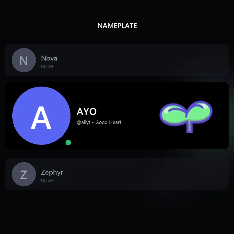 Discord Sproutling Nameplate 🎁 | Gift Link | Instant