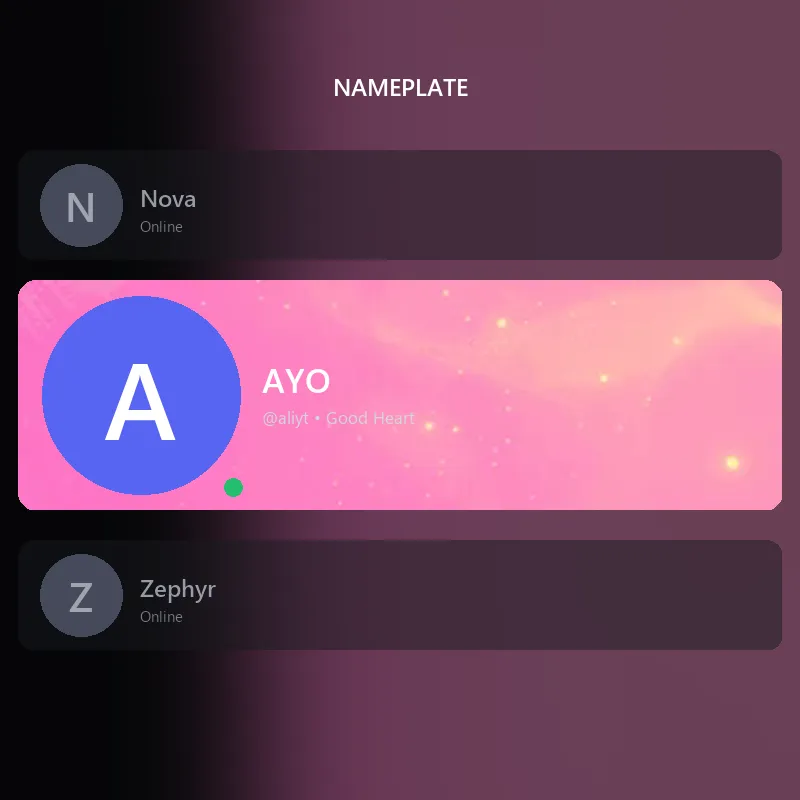 Discord Twilight (Fuchsia) Nameplate 🎁 | Gift Link | Instant