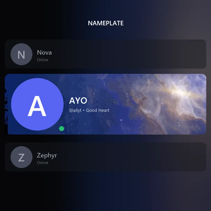 Discord Cosmic Storm Nameplate 🎁 | Gift Link | Instant