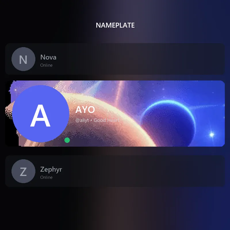 Discord Planet Rings Nameplate 🎁 | Gift Link | Instant