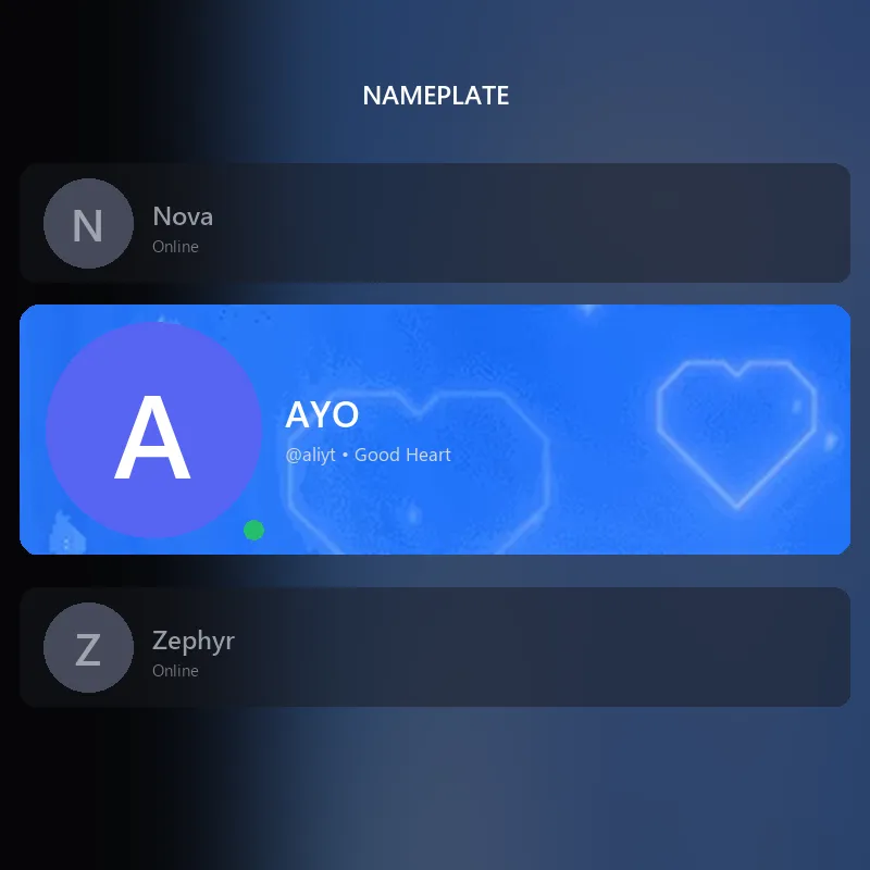Discord Magic Hearts (Blue) Nameplate 🎁 | Gift Link | Instant