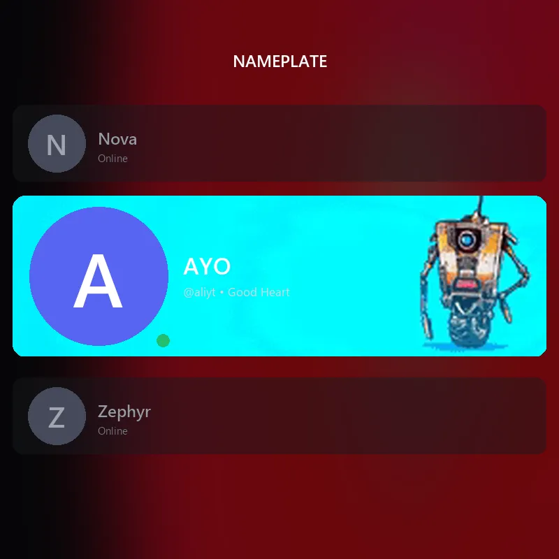 Discord Claptrap Nameplate 🎁 | Gift Link | Instant