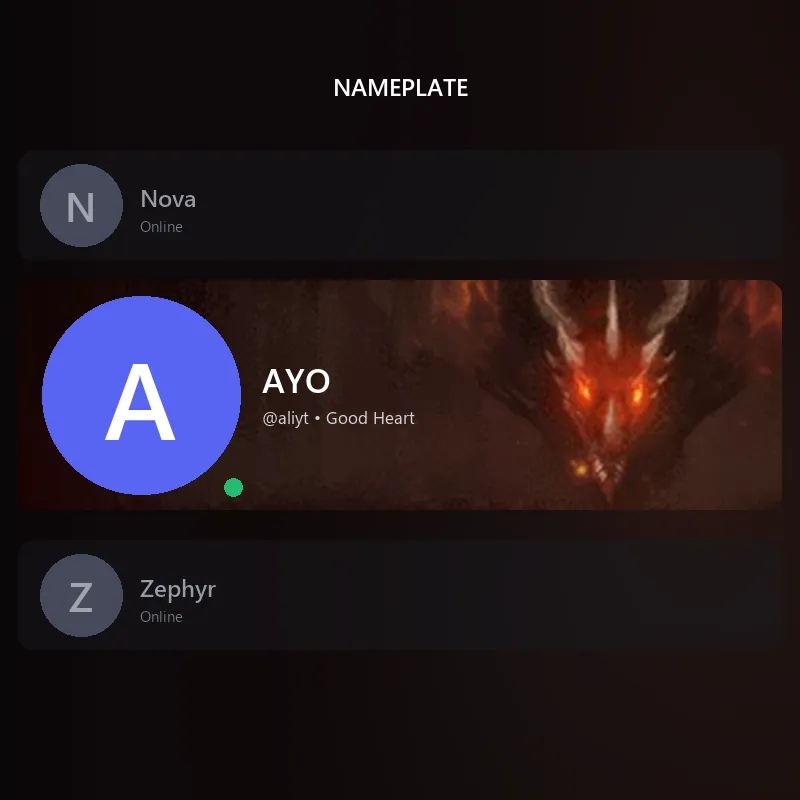 Discord Red Dragon Nameplate 🎁 | Gift Link | Instant