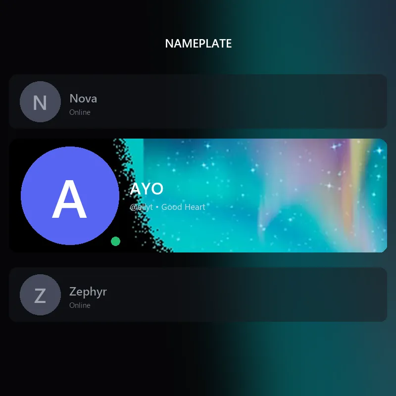 Discord Aurora Nameplate 🎁 | Gift Link | Instant