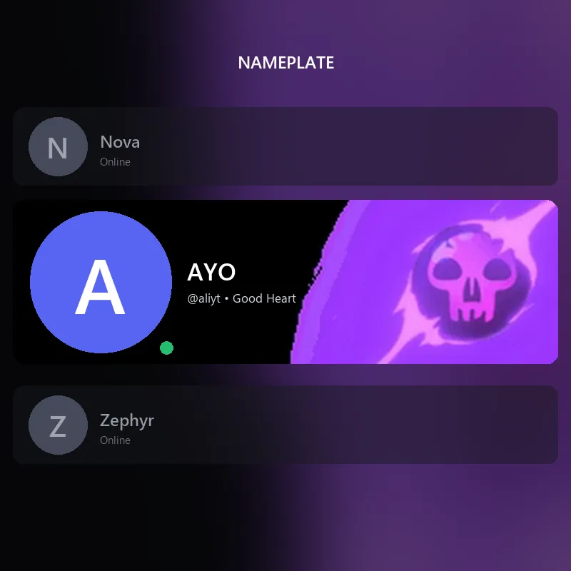 Discord Black Mana Nameplate 🎁 | Gift Link | Instant