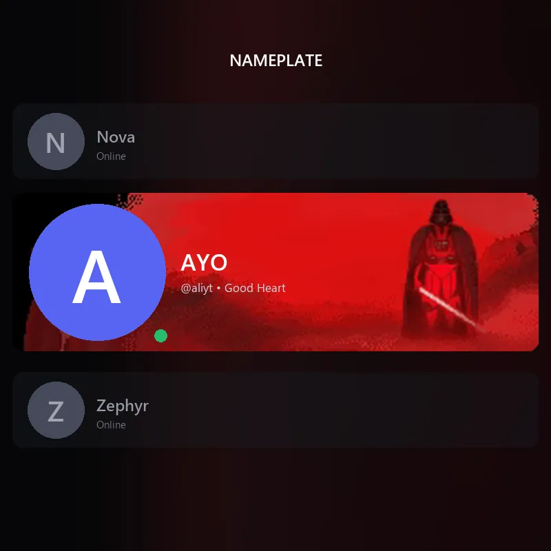 Discord Darth Vader Nameplate 🎁 | Gift Link | Instant