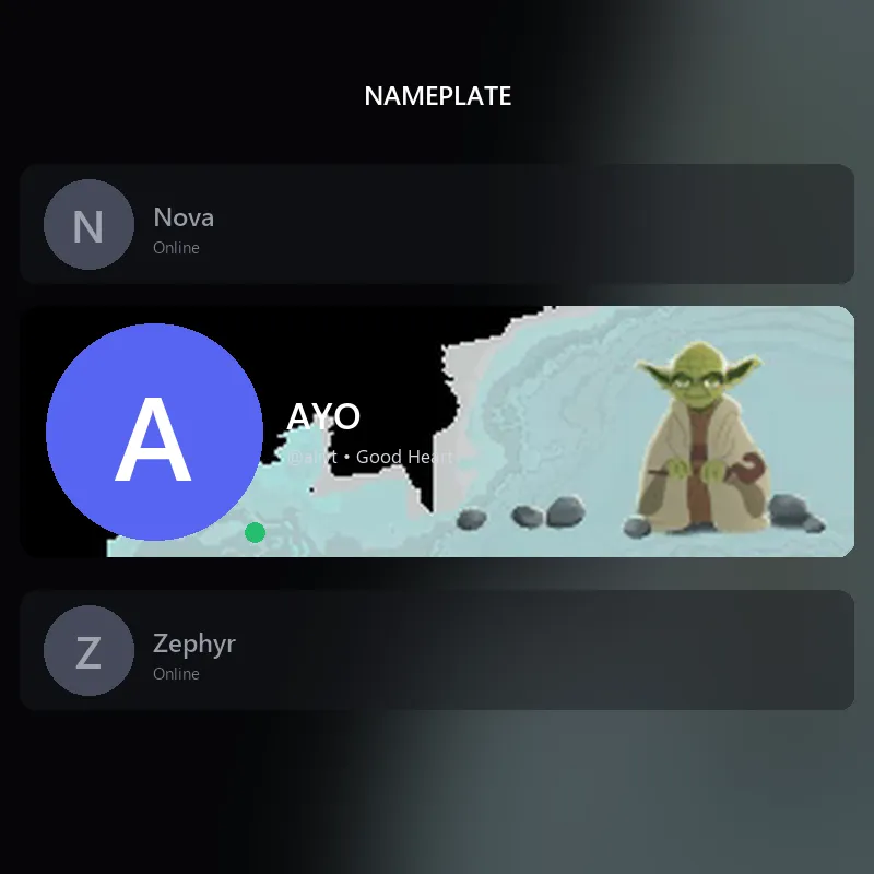 Discord Yoda Nameplate 🎁 | Gift Link | Instant