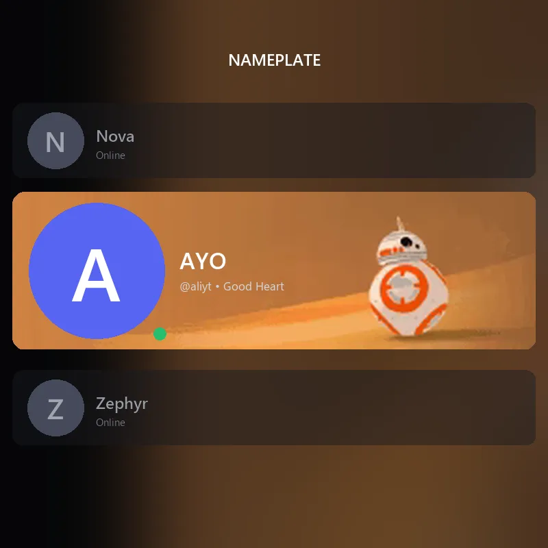Discord BB-8 Nameplate 🎁 | Gift Link | Instant