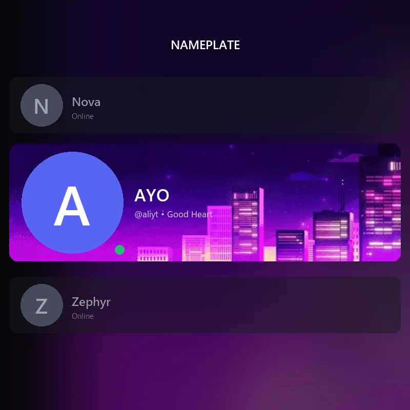 Discord Cityscape Nameplate 🎁 | Gift Link | Instant