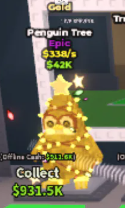Penguin Tree GOLD 338/s