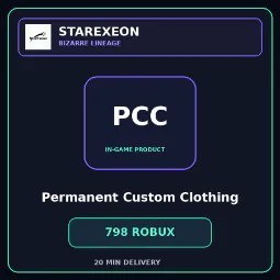 Permanent Custom Clothing 798R