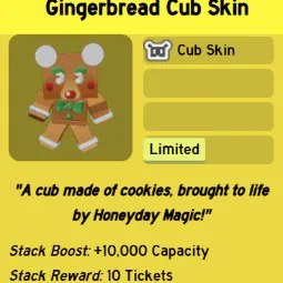 Gingerbread Cub Skin