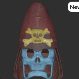Fasnacht Glowing Skull Mask