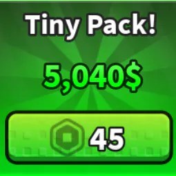 Tiny Pack Money