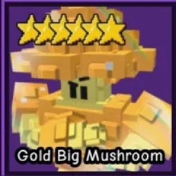 Gold Big Mushroom