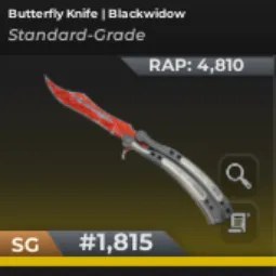 Butterfly Knife Blackwidow