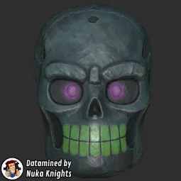 Fallout 76 Fasnacht Glowing Bone Head Mask
