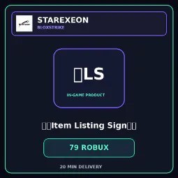 Item Listing Sign 79R
