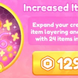 Increased Item Limit Dress To Impress 129R