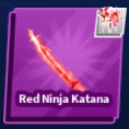 Red Ninja Katana With Finisher