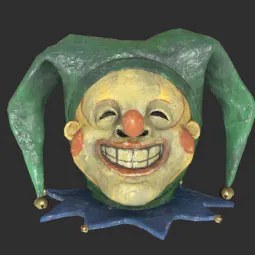 Fasnacht Glowing Jester Mask