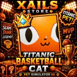 Titanic BasketBall Cat