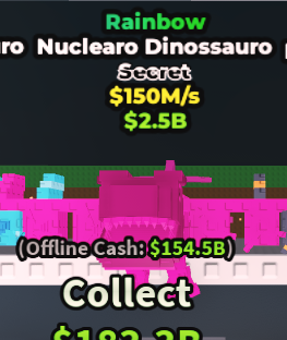 150M/s 🌈 Rainbow Nuclearo Dinossauro Secret | Steal A Brainrot ⚡ FAST DELIVERY⚡