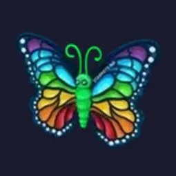 Neon Prismatic Butterfly