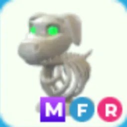 MFR Halloween White Skeleton Dog