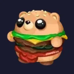 Neon Burger Bear