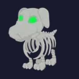 Halloween White Skeleton Dog