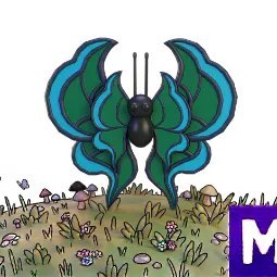 Seafoam Butterfly Mega Neon