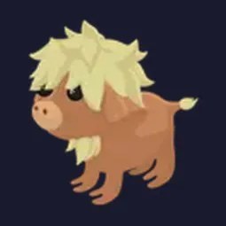 Neon Highland Cow