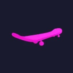 Neon Pink Skateboard