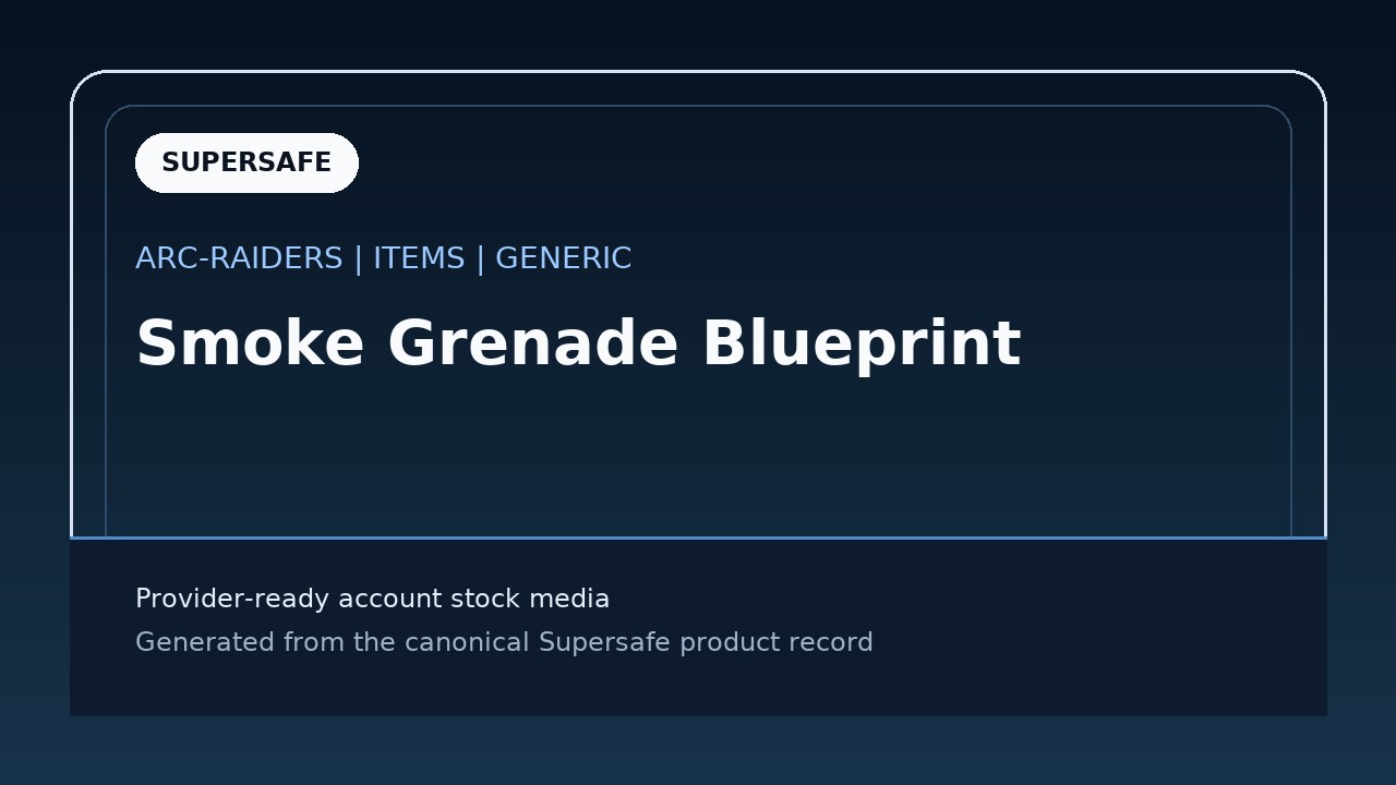 Smoke Grenade Blueprint