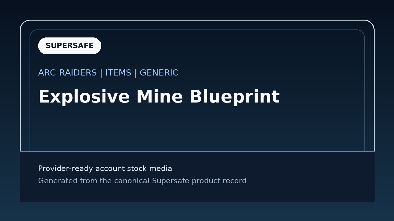 Explosive Mine Blueprint