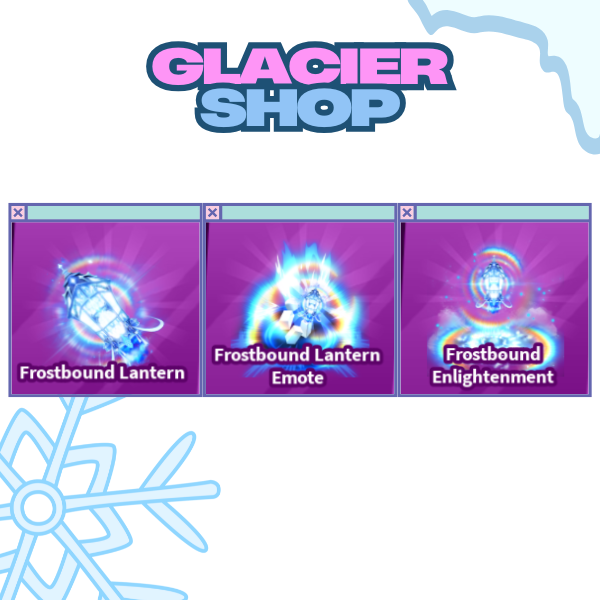 Frostbound Lantern + Explosion + Emote ( Limited Set )